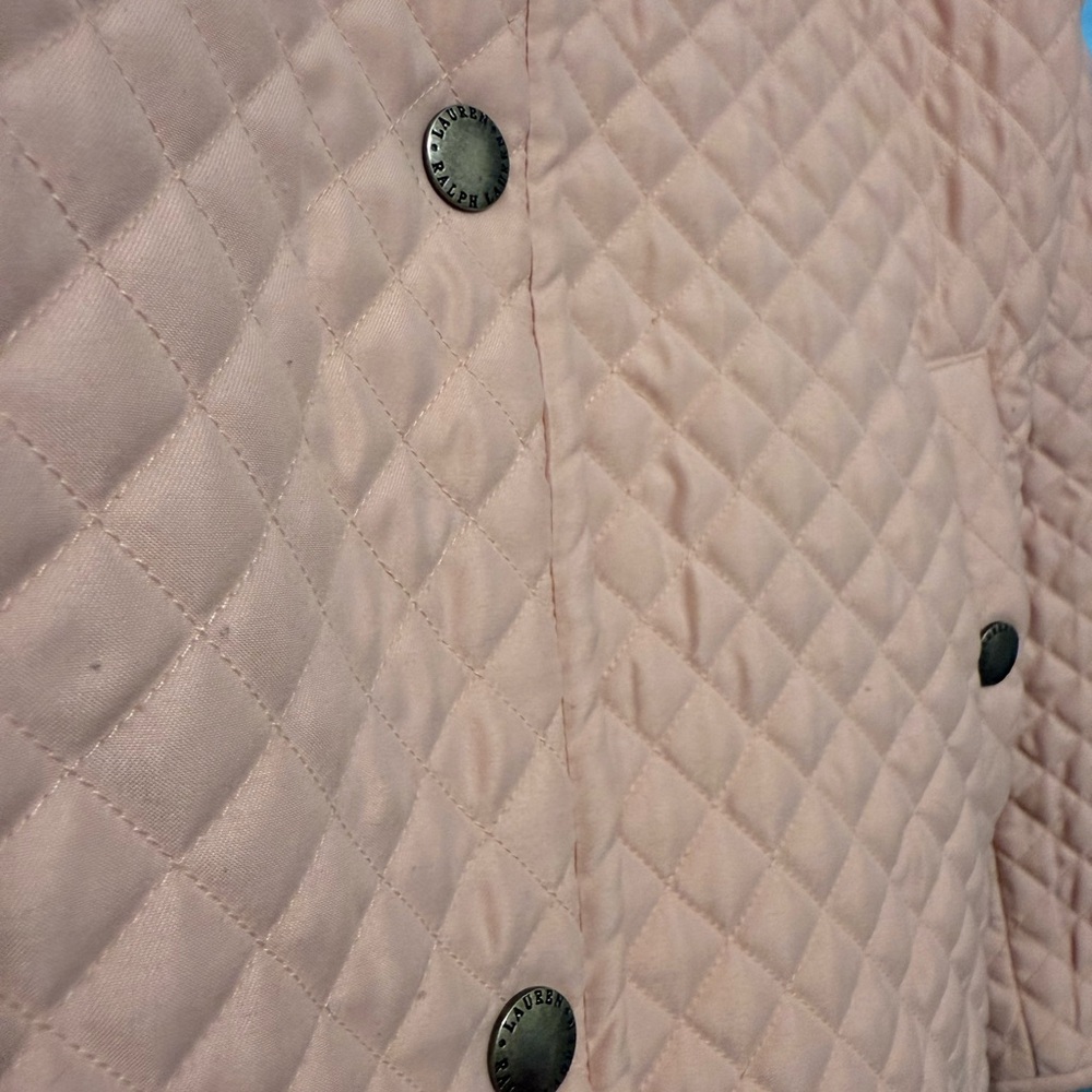 Ralph Lauren- Baby Pink Quilted Women's Jacket - Picture 6 of 7